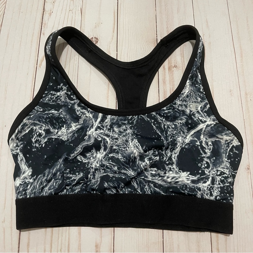 CHAMPION Black Cross Back Sports Bra Size Small
